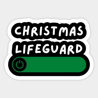 Christmas Lifeguard Sticker